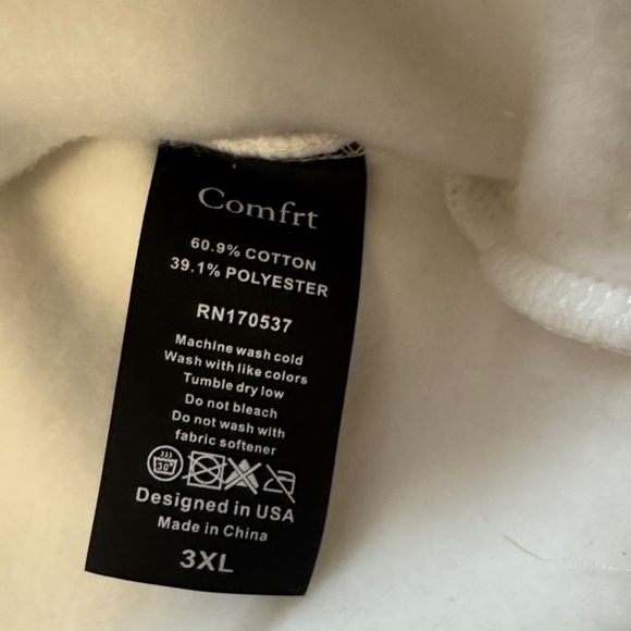 Women's White and Brown Sweatshirt - Picture 6 of 7